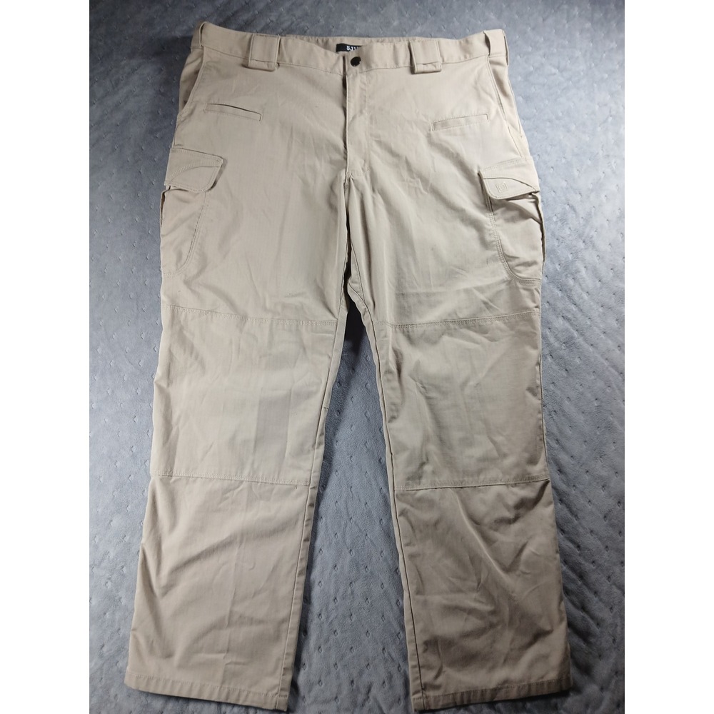 5.11 Tactical Mens Cargo Pants Khaki Tan Ripstop Work Hiking 42x30